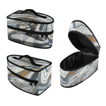 Étui de rangement pour fer à repasser à motif marbre, en polyester anti-poussière, pour voyage et rangement du linge de maison (étui uniquement).