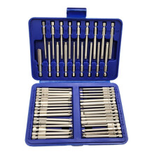 50 Pack Screwdriver Bit Set for Cr-V Steel for Extra Long Driver Kit for w/ for