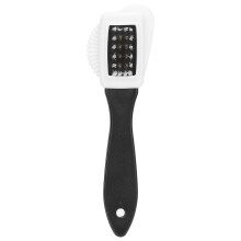 Nubuck Leather Cleaner, Suede Brush with Nylon Bristles, Copper Wire Bristles, Rubber Bristles, Multi Functional Cleaner for Shoes, Boots, Bags,