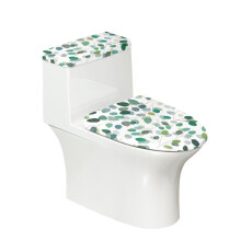 Ensemble de 2 housses de siège de toilette lavables et à bord élastique, avec abattant réglable. Lavable et réutilisable.