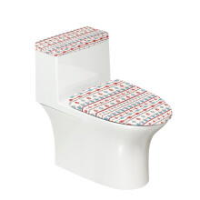 Toilet Top Cover 2-Piece Modern Style with Elastic Bottom