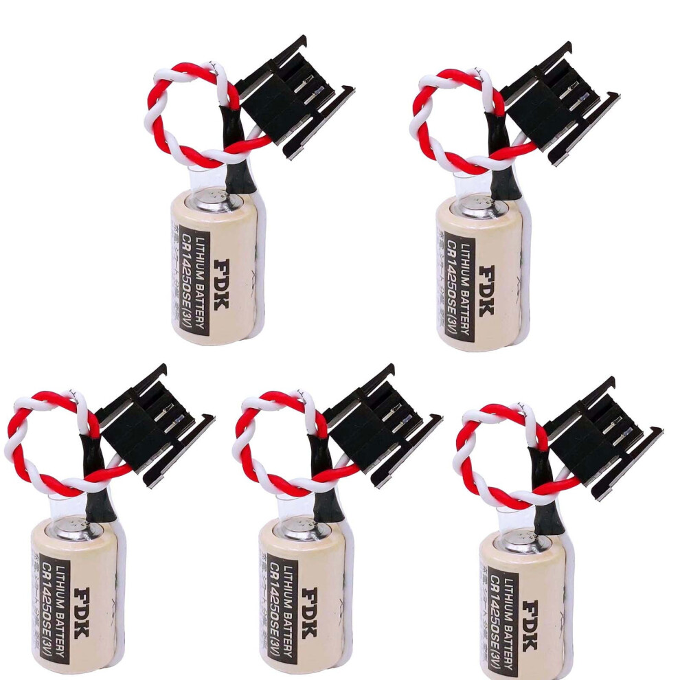 5Pcs Cr14250se Battery For Fdk Cr14250se 1/2Aa Battery With 3P Plug For 1747-Ba Plc Us 9353595697379