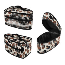 Daisy and Cow Print Pattern Handheld Steamer Iron Storage Bag (11.8x6.69x5.5 In) Dustproof for Handheld Garment Steamer(Case Only)