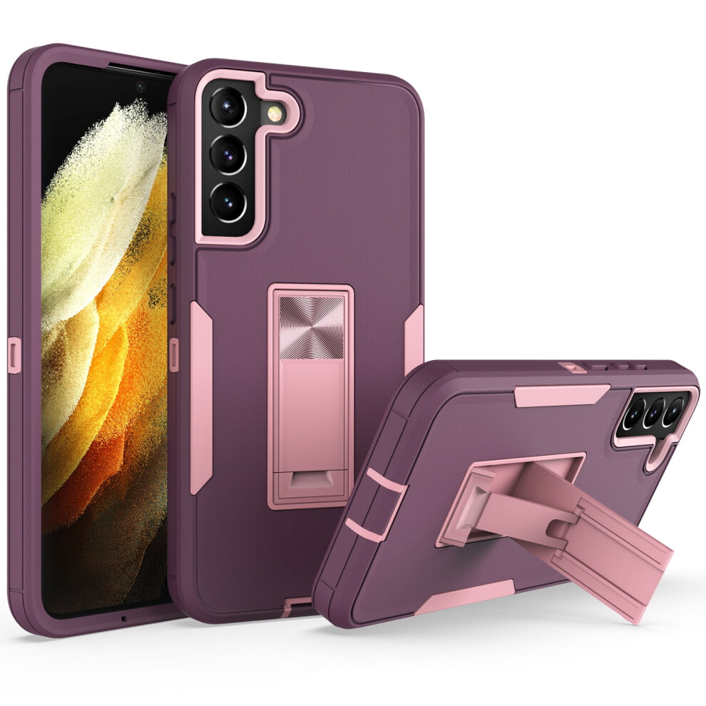 Compatible With Samsung Galaxy S22+/S22 Plus Case With Kickstand Â Heavy Duty 2-In-1 Rugged Shockproof Cover, Purple 9353595697645