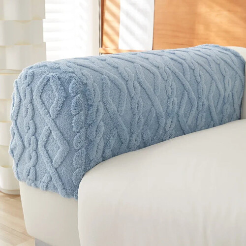 Couch Arm Covers Stretch Fabric with Non-Slip Grip (1 or 2