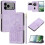 Leather Flip Wallet Case for iPhone 17 Pro Max Purple Tulip 1