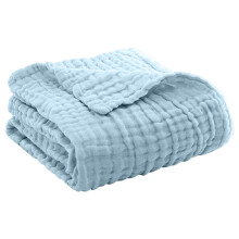 100% Cotton Blanket Queen Size for Bed - Breathable and Soft,Waffle Weave Blanket for Summer Spring 59x83in