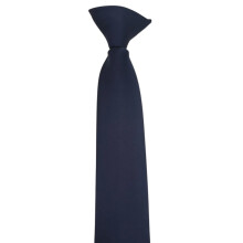 Men's Women's Uniform Convenient Clip On Neck Tie Polyester Solid Color Adjustable Pre Tied Necktie for Any Occasion