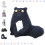Wool Felt Cat and Opossum Figurines Handmade 2pcs 1