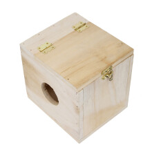 Abri en bois écologique pour petits animaux, nichoir à colibris d'extérieur avec petite porte, maison pour animaux de compagnie en matériau