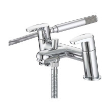 Bristan Bath Filler Tap Shower Mixer Chrome Dual Lever Brass Bathroom Modern