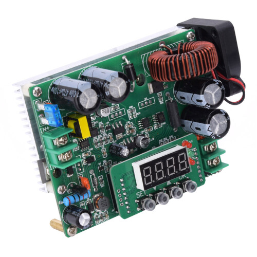 Module élévateur de tension réglable pour conversion de tension continue 8-60 V à 10-120 V avec régulateur de tension à commande numérique, 2