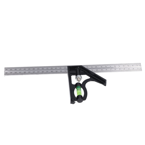 Multifunction Measuring Tool for Precise Angles, Right Angle Ruler with Level Indicator, Stainless Steel Combination Rule, Adjustable Engineers 2