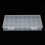 Sturdy PP Plastic Clear Plastic Organizer Box Adjustable Dividers Transparent Storage Box Multi-Purpose Organizer Box Removable Insert Dividers 5