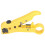 Universal Cable Stripper Lightweight Coaxial Compression Tool with Pointed Blade Design Suitable for Flat and Round Wire Stripping Including UTP STP 4