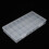 Sturdy PP Plastic Clear Plastic Organizer Box Adjustable Dividers Transparent Storage Box Multi-Purpose Organizer Box Removable Insert Dividers 7