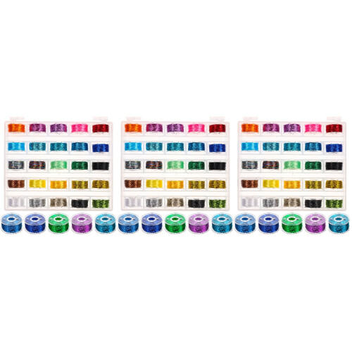 75Rolls Fine Workmanship Embroidery Threads Assorted Color Sewing Kit 2