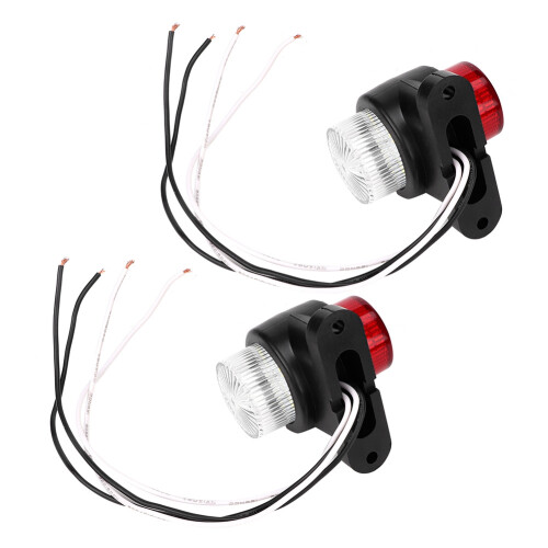 Motorcycle Tail Light with8LED Configuration, Motorcycle Tail Light Featuring Durable ABS Build and Side Marker Lights Functionality, Running Light 2