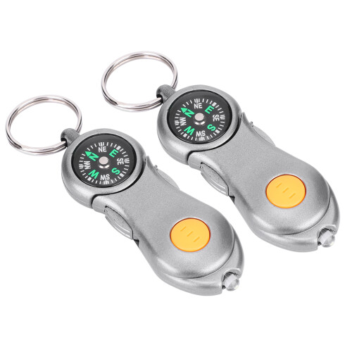 Multi-Function Device LED Light Compass for Outdoor Sports Necessities Accurate Compass Scale Durable Build Luminous Night Use Compression Resistant 1