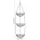 Quality Construction Hanging Storage System, Functional Design3Tier Baskets With Modern Black Matte Finish And Heavy Duty Wire, Efficient Kitchen 5