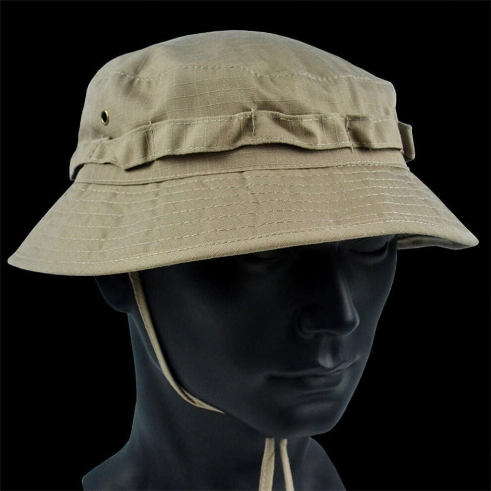 Military Tactical Boonie Hat – Camo Sun & Fishing Hat, Compatible with Outdoor, Hiking, Hunting, Sniping
