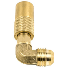 Propangastank-Winkeladapter, 3/8"-Außengewinde, Messing, 90-Anschluss für Grills, 20-Pfund-Tank, einfache und schnelle Verbindung