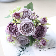 Künstlicher Seidenpfingstrosenstrauß „Austin Roses“ für Zuhause, Hochzeiten, Muttertag und Valentinstag – kompatibel mit Blumenarrangements