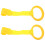 4Stk Gelb Baby Pull Rings Kunststoff Sicherer Stand- Laufhilfe 2