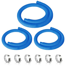 Tubo di ricambio per pompa da piscina, 1 m/2 m/3 m, diametro 3,17 m, per filtri da 330 GPH a 1000 GPH, confezione da 3.