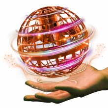 Flying Orb Ball2025 – Håndstyret mini-dronelegetøj, kosmisk kuglespinner, kompatibel med alderen 6-10+, orange