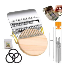 2.0 Kit Weefgetouw, Patch Maker Mini Weefgetouw, Reparatie- en Weefgereedschapset voor Snelle Naaireparaties (10 Haken)