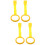 4Stk Gelb Baby Pull Rings Kunststoff Sicherer Stand- Laufhilfe 7