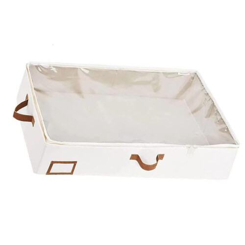Space Saving Under Bed Storage Unit for Home Organization Comforter Holder with Clear Window and Handle
