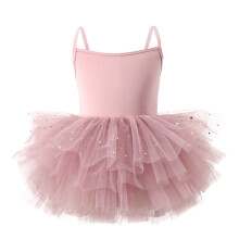 Collant de balé infantil para meninas, saia brilhante, vestido de bailarina, camisola, roxo, 3-4 anos.
