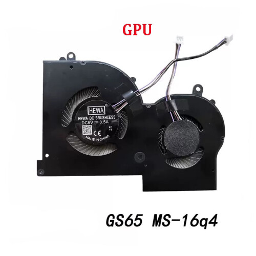 Ανεμιστήρας ψύξης φορητού υπολογιστή CPU GPU για MSI GS65GS65VR P65MS-16Q2 16Q1 16Q3MS-16Q4