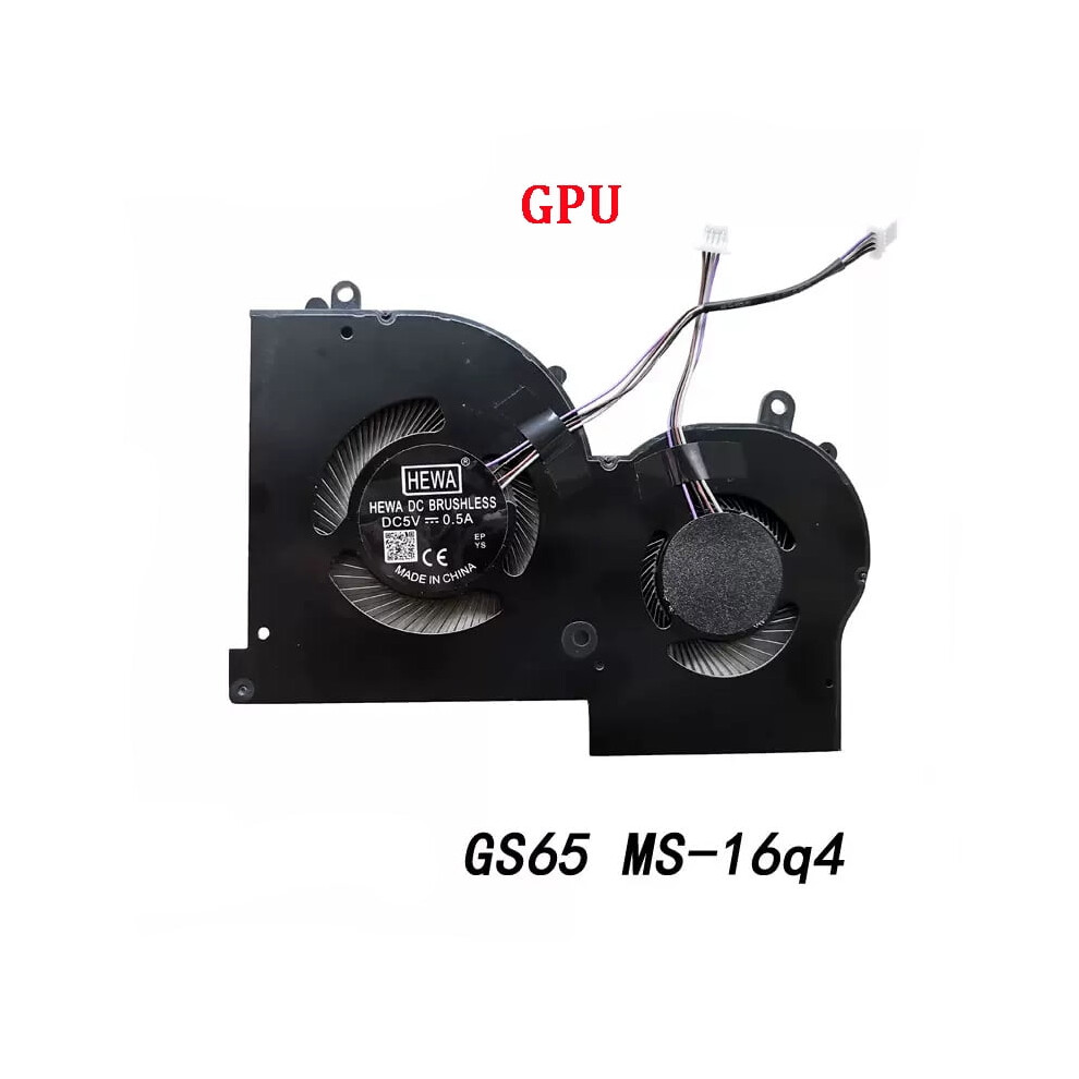 Laptop Cooler Cpu Gpu Cooling Fan For Msi Gs65 Gs65vr P65 Ms-16Q2 16Q1 16Q3 Ms-16Q4 9136381469233