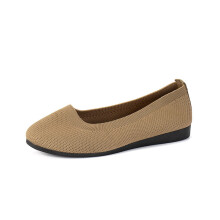 Willtoo Damen-Ballerinas zum Hineinschlüpfen, spitze Zehenpartie, Fußgewölbeunterstützung, waschbare Ballerinas fürs Büro, Khaki, 7W