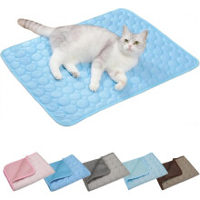 Cooling Mat for Cats & Dogs, Washable & Portable, Indoor/Outdoor Use, Blue, XS (15.7"x11.8")