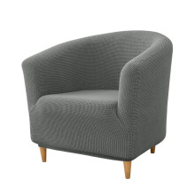 Housse extensible pour fauteuil de bain, housse de fauteuil club monobloc, housse de fauteuil tonneau en jacquard doux, housses de fauteuil