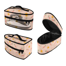 Étui portable pour fer à vapeur avec poignée et fermeture éclair – Sac de rangement de voyage à motif étoiles et notes de musique, compatible