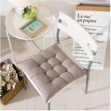 Lot de 2 coussins de chaise de cuisine de 40 cm avec attaches – Coussins d'assise doux pour intérieur/extérieur, compatibles avec les chaises de