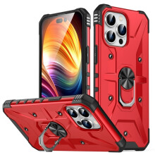 Case for compatible with iPhone 11 Pro Military Grade Shockproof Magnetic Attachment with Stand Case Cover,Red,For compatible with iPhone 11Pro