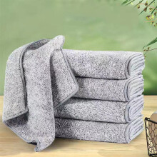 Fiber Cloth Thickened Kitchen Cloth Absorbent Scouring Pad Household Cleaning Cloth Degreasing And Dishwashing Cloth(F,polyester)