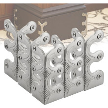 Brass Vintage Baseboard Corner Protectors, Dust Corners for Stairs & Furniture – Compatible with Skirting Boards