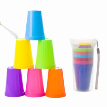 Ensemble de 8 gobelets pour enfants, 500 ml et 200 ml, réutilisables, en plastique sans BPA, lavables au lave-vaisselle (panier supérieur),