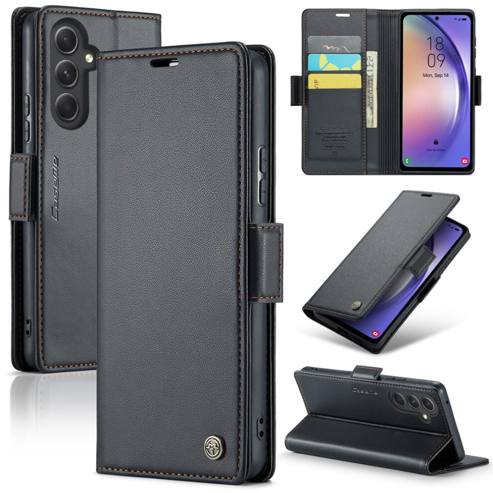 Caseme Leather Wallet Case For Compatible With Samsung Galaxy A54 5G Â Rfid Blocking, Magnetic Clasp, Kickstand, Card Holder 9482726188704