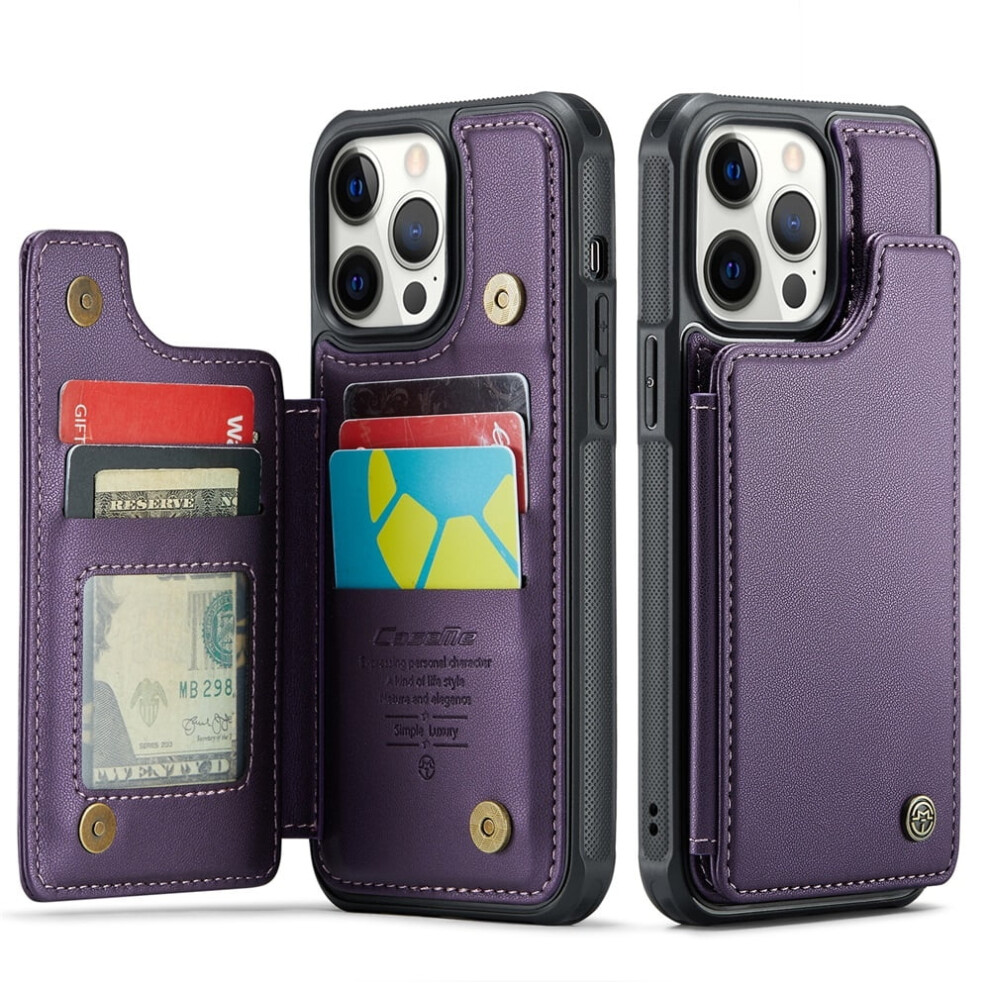 Caseme Leather Wallet Case For Iphone 12 Pro Max—Rfid Blocking, Magnetic Clasp, Kickstand, Shockproof, Compatible With Iphone 12 Pro Max 9482726190219