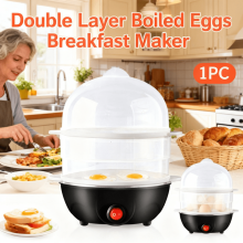 Cuiseur à œufs électrique 4 en 1 | Cuisson jusqu'à 14 œufs | Pocheur | Appareil à omelettes | Cuiseur vapeur pour légumes, raviolis et plus