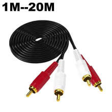 RCA Plug Male to RCA Male Adapter 2-Pack Audio AV Cable