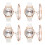4Sets Damenarmbanduhr Weiß Stern Elegant Modern Freizeit Party 2